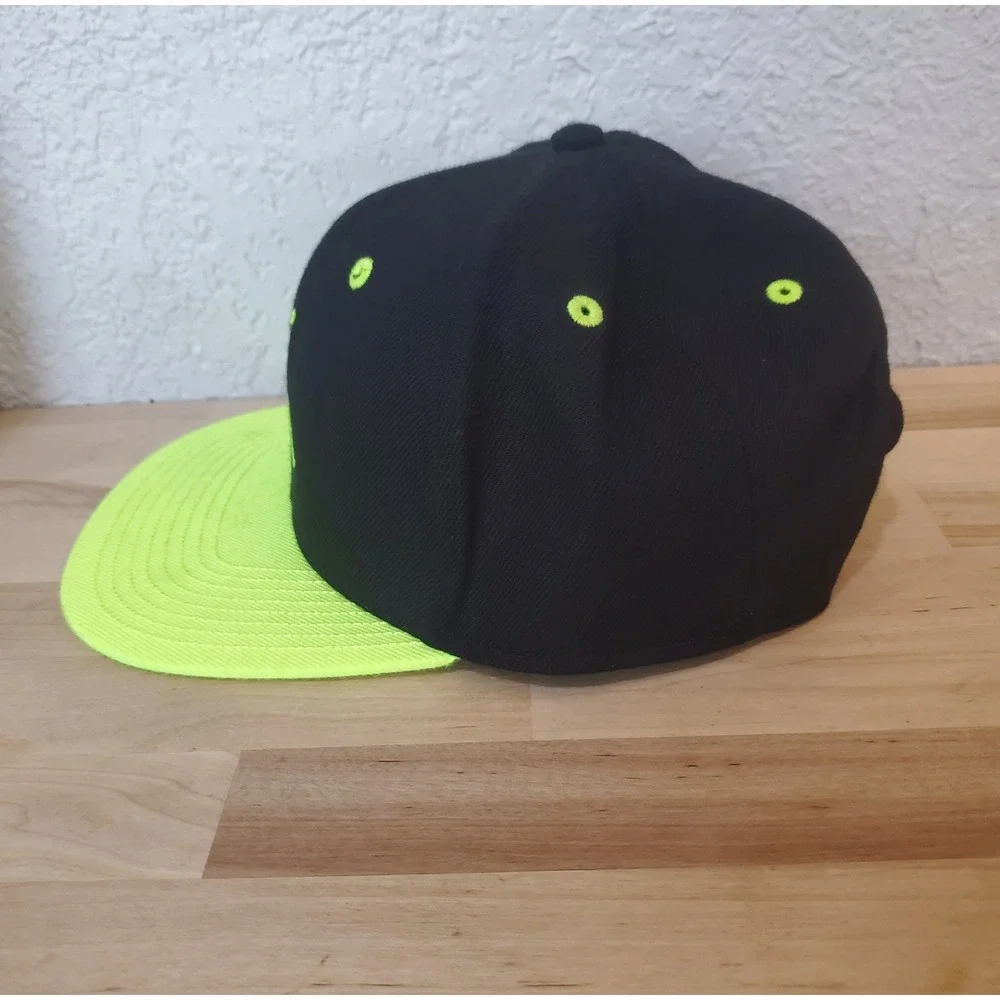 Jordan Youth True Snapback Hat Black Neon Volt Green Jumpman Cap 617844-988977